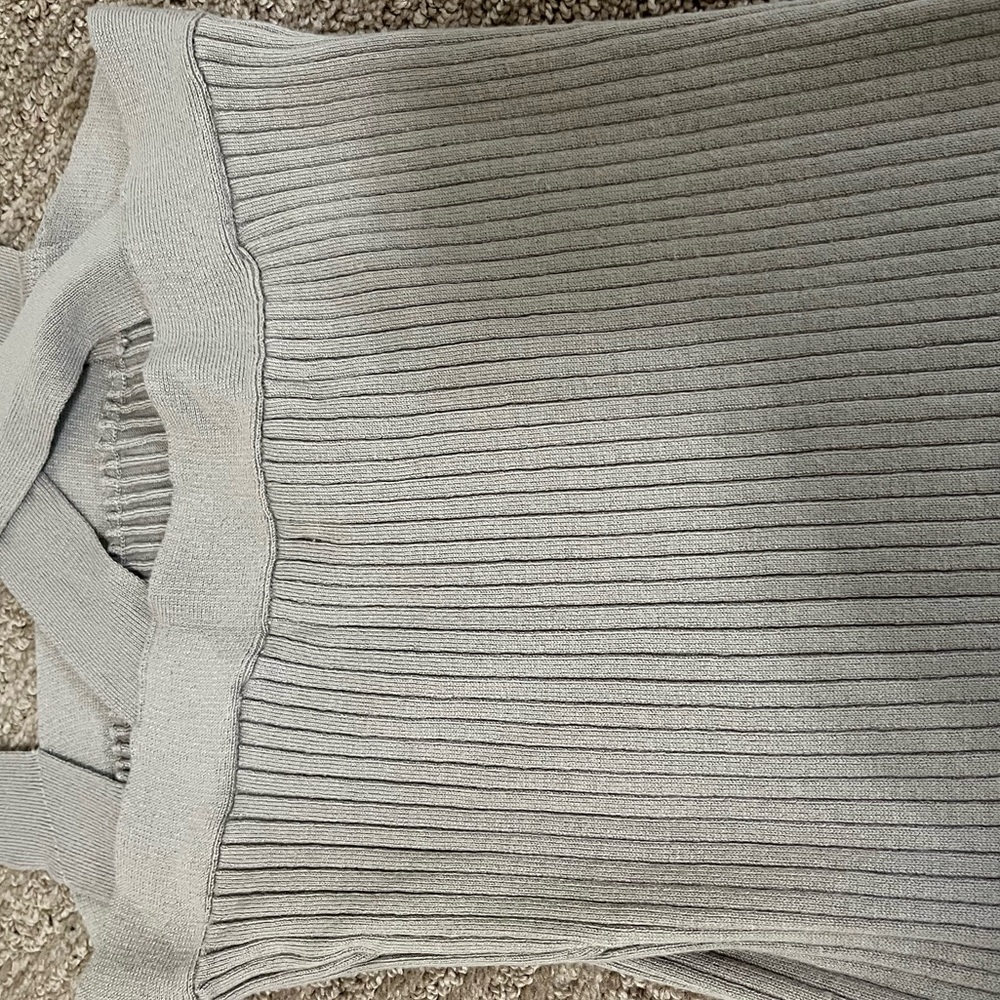 Forever 21 Midi Ribbed Knit Sweater Dress with cross straps - Picture 7 of 8